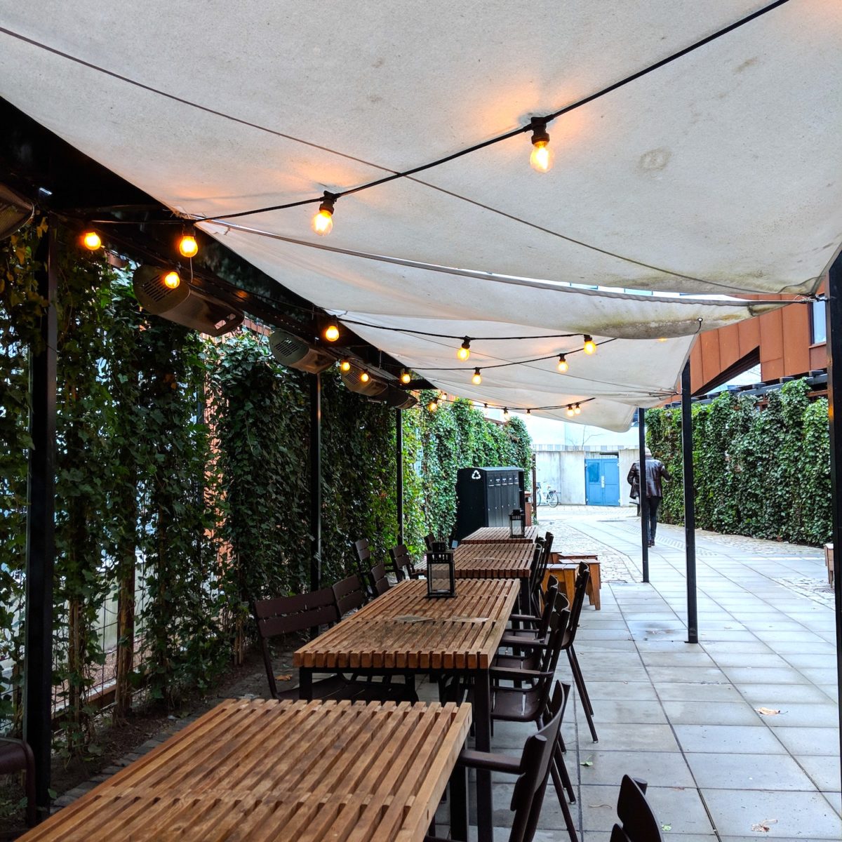 Outdoor seating area.